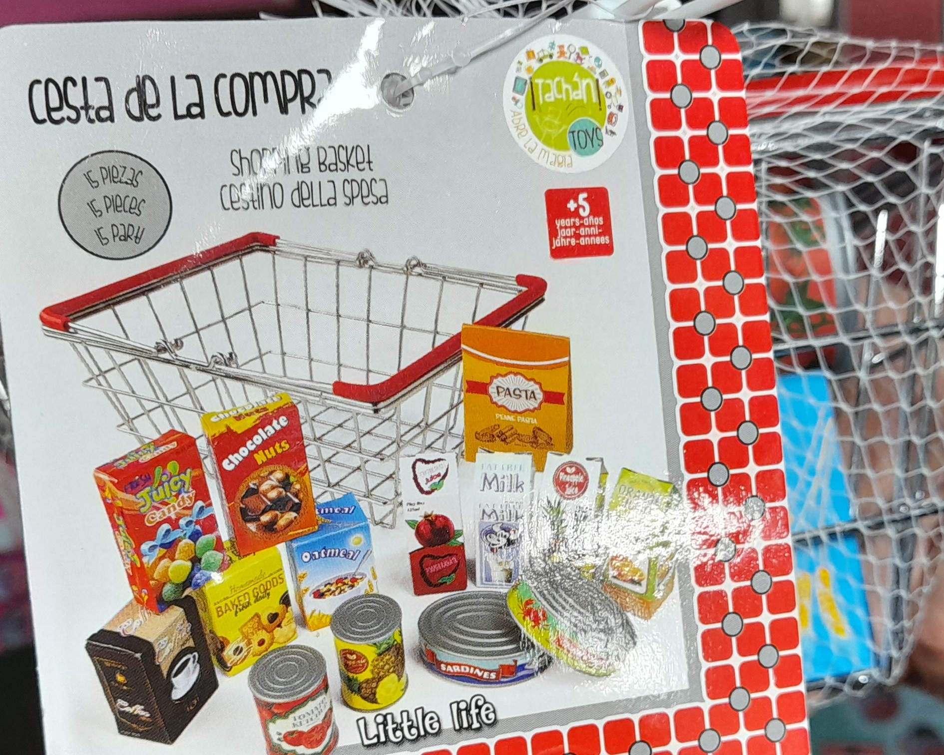 Cesta de compra de juguete (Tachán)