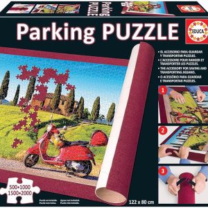 Tapete Enrollable para Puzzles Educa – Parking Puzzle – Para Rompecabezas de 500 a 2000 Piezas