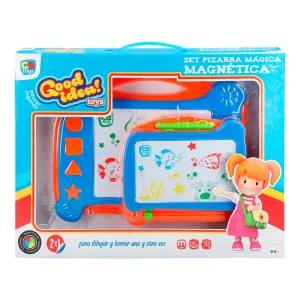 Set Pizarra Mágica Magnética Good Idea – Tablet de dibujo infantil reutilizable con sellos