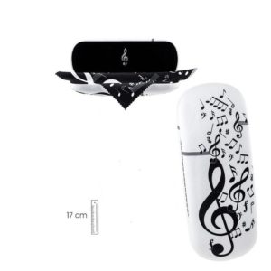 Funda de gafas nota música