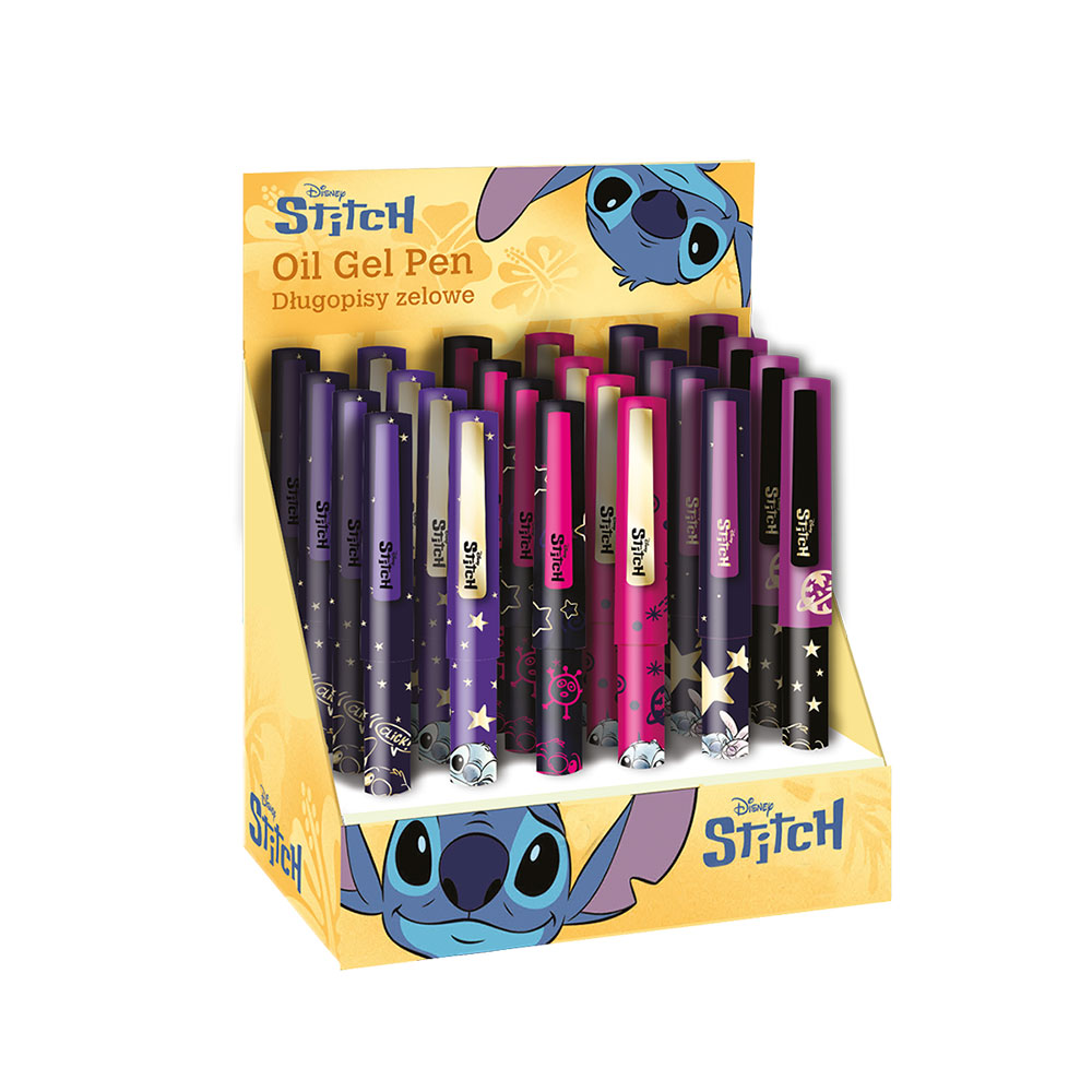 Bolígrafo de gel tinta azul Stitch Gold