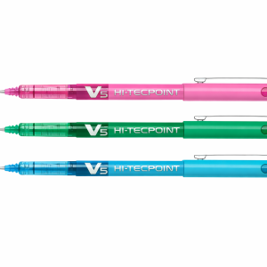 Bolígrafos Pilot Hi-Tecpoint V5/V7 – Pack de bolis de tinta líquida en todos los colores