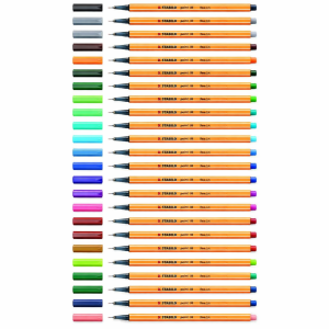 Stabilo Point 88 Fineliner 0.4 mm – Rotulador de punta fina para escribir, subrayar y dibujar