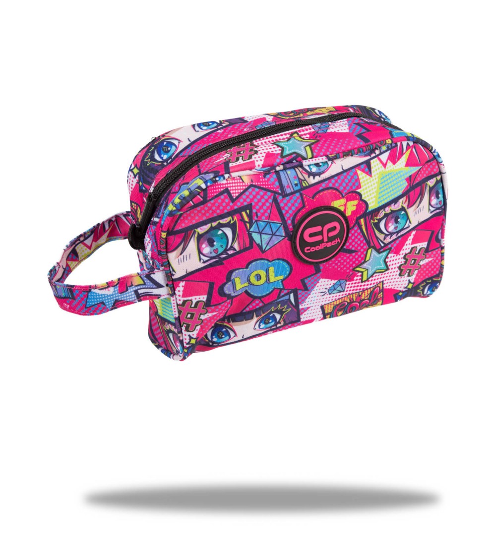 Neceser Infantil CoolPack con doble compartimento y cremallera.Anime