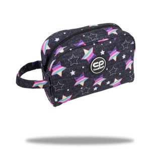 Neceser Infantil CoolPack con doble compartimento y cremallera. Estrellas