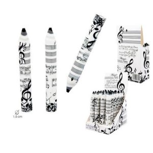 Goma de borrar diseño musical en forma de lápiz – borrador original para amantes de la música