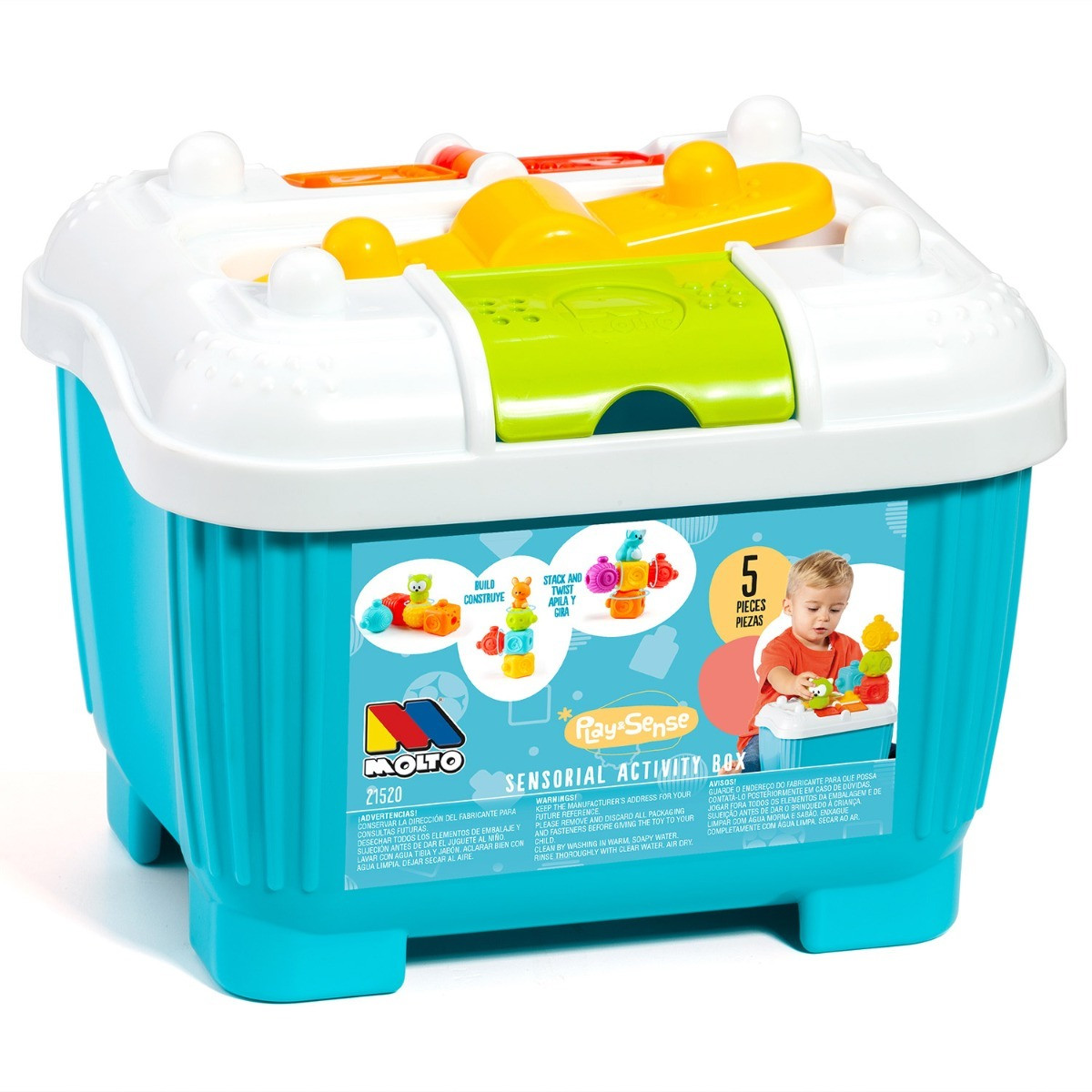 Caja actividades Play&Sense 5 piezas Molto Azul
