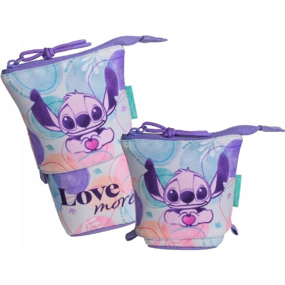 Estuche Portatodo Stitch Love More Disney – Neceser Escolar Infantil - Imagen 3
