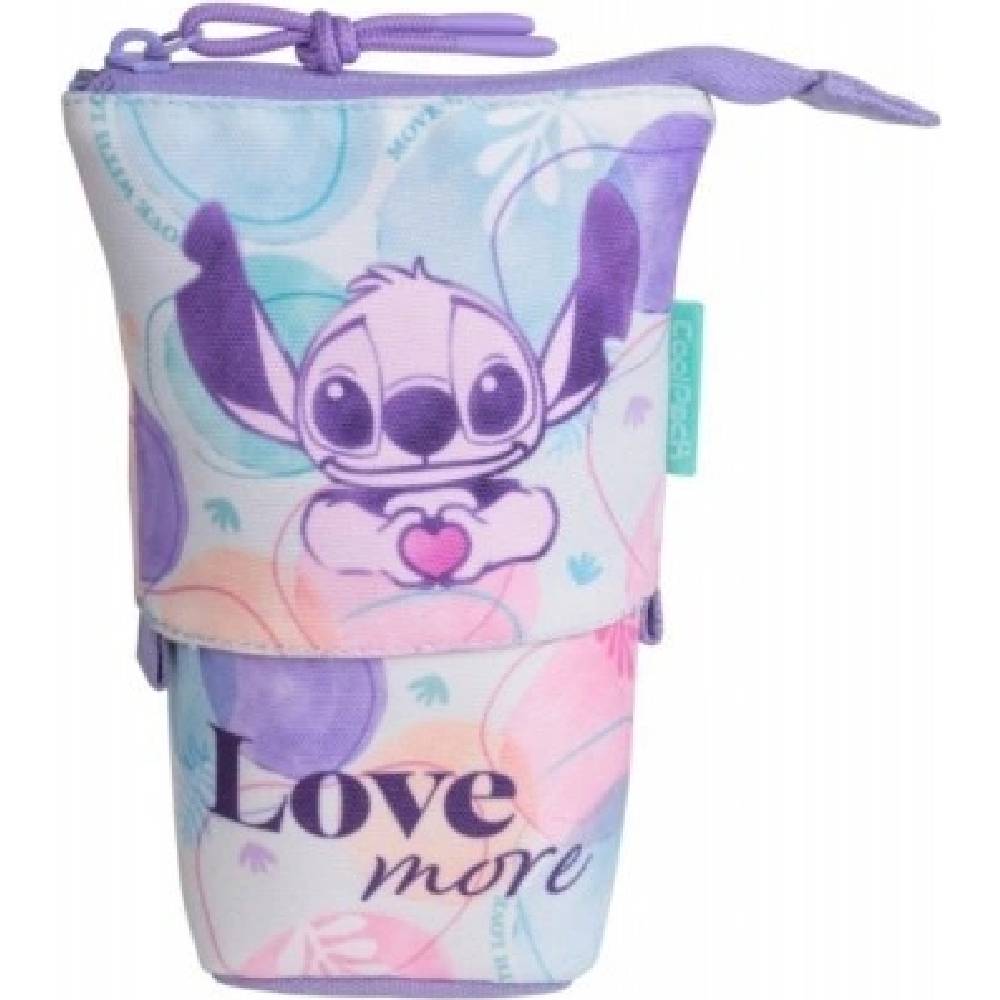 Estuche Portatodo Stitch Love More Disney – Neceser Escolar Infantil